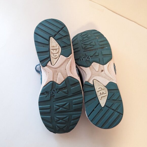 Retro Asics Gel Diablo Suede Turquoise Sneakers Running Shoes EU 41.5 Blue - Picture 5 of 10